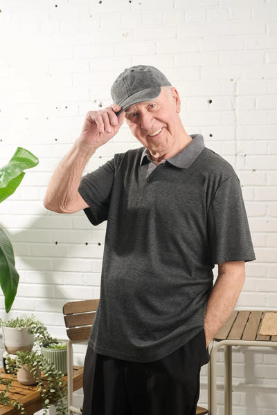Mens Adaptive Polo With Short Sleeves