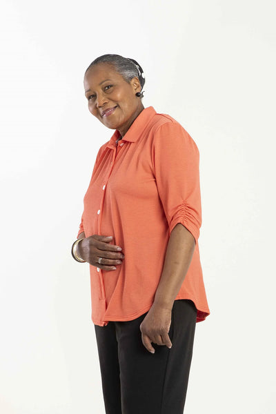 Ladies Adaptive Short Sleeve Blouse