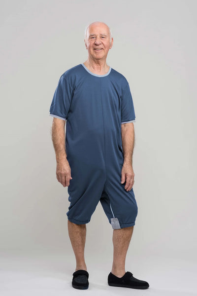 Unisex Adaptive Dignity Suit, Anti-Strip, Night, Short
