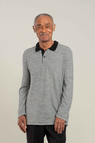 Men Adaptive Polo Long Sleeve