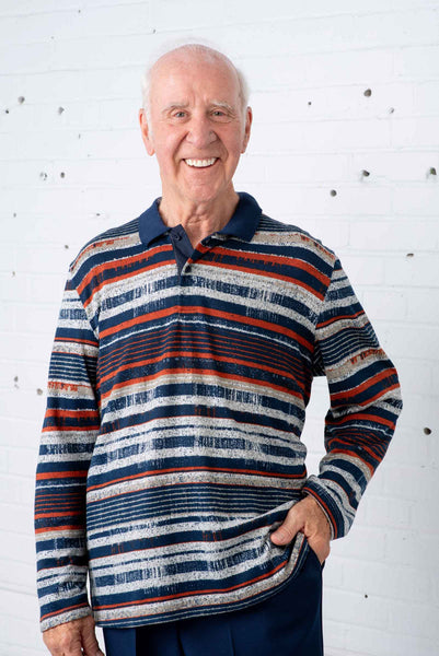 Men Adaptive Polo Long Sleeve