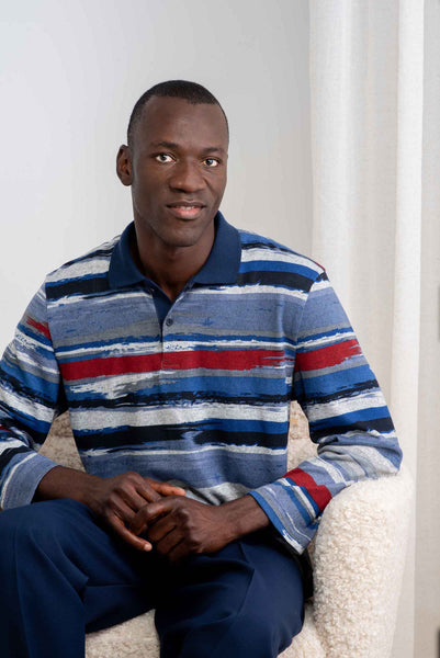 Men Adaptive Polo Long Sleeve
