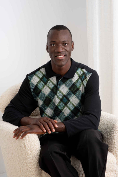 Men Adaptive Polo Long Sleeve