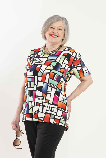 Ladies Adaptive Basic Top Short Sleeves