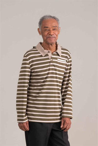 Men Adaptive Polo Long Sleeve