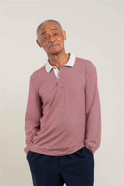 Men Adaptive Polo Long Sleeve