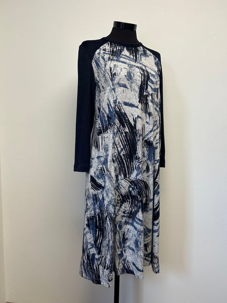 Ladies Adaptive Long Sleeve Dress, Round Neck