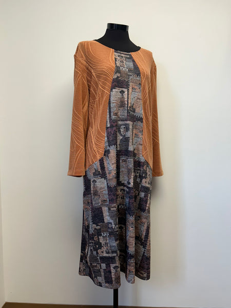 Ladies Adaptive Long Sleeve Dress, Round Neck