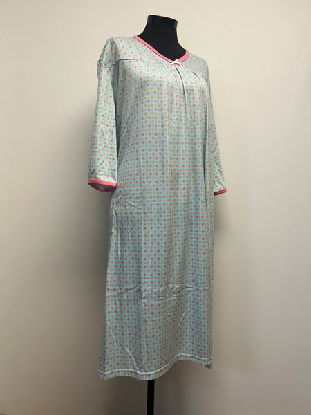 Ladies Adaptive Nightgown, V-Neck With Bow