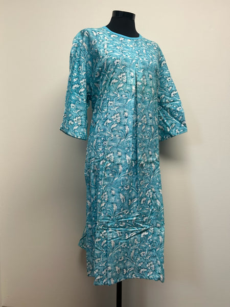 Ladies Adaptive Nightgown, Crew Neck, 2 Buttons