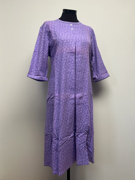 Ladies Adaptive Nightgown, Crew Neck, 2 Buttons