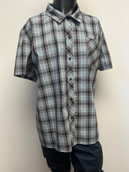 Mens Adaptive Button Up Short Sleeve
