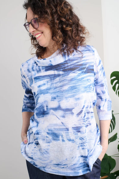 Ladies Adaptive Top With Shawl Neck